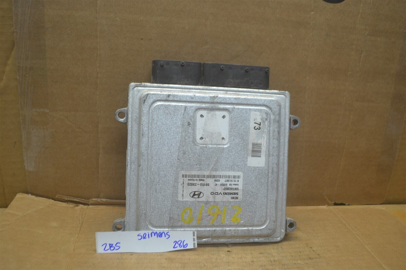 07-10 Hyundai Elantra Engine Control Unit ECU 3915023023 Module 286-2b5 - $4.99
