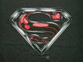 Superman Hard Metal Style Chest Logo T-Shirt NEW UNWORN - £11.59 GBP