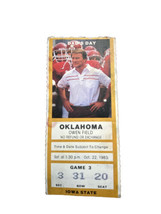 10/22/83 Iowa State Cyclones @  Oklahoma Sooners Owen Field Ticket Stub Switzer - £8.03 GBP