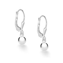 Tuscany Silver Sterling Silver Ball Lever Back Drop Earrings of 5 mm  - $97.00