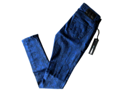 NWT Big Star Alex Skinny in Ultra Blue Python Snakeskin Stretch Jeans 26 $106 - $9.90
