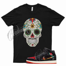 Black SKULL T Shirt for Air j1 1 Siempre Familia Day of the Dead - £20.25 GBP+