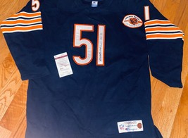 Chicago Bears DICK BUTKUS SIGNED THROWBACK VINTAGE sweater jersey  COA J... - £791.35 GBP