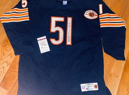 Chicago Bears Dick Butkus Signed Throwback Vintage Sweater Jersey Coa Jsa HOF79 - £779.03 GBP