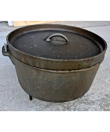 6 Quart Cast Iron Dutch Oven with Lid and Legs Unbranded Gently Used - $93.63 CAD