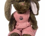 1993 Ty Cottage Collectibles Rose Bunny with Corduroy Bib Overalls - $11.40