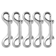 115 Mm Double End Bolt Snap Hook Marine Grade Diving Clips Key Ring &amp; Pet Chains - £12.75 GBP+