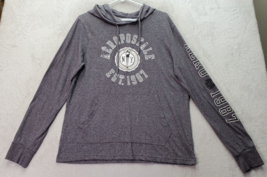 Aéropostale Hoodie Womens Size Large Gray Cotton Long Sleeve Pockets Drawstring - £17.42 GBP