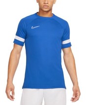 Nike Mens Academy Soccer T Shirt Color Royal/White Size Large - £30.31 GBP