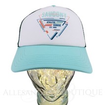 Saucony Hat Cap Trucker Snap Back White Foamie Mesh Adjustable Outdoor! - $30.89