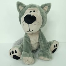 Fiesta Great Wolf Lodge Puppy Dog Grey Plush Stuffed Animal 11&quot; - $19.79