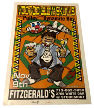 Houston Fitzgerald&#39;s Voodoo Glow Skulls Tx &#39;01 Handbill Punk Signed 2/25... - $127.61