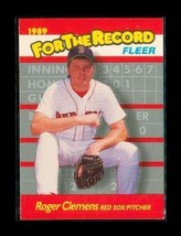 Vintage 1989 FLEER FOR THE RECORD Baseball Card #2 of 6 ROGER CLEMENS Re... - $9.89