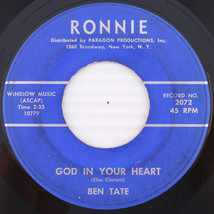 Ben Tate - God In Your Heart / Sorrows Begin - 45rpm 7&quot; Single Vinyl Record 2072 - £28.51 GBP
