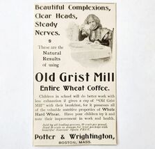 Old Grist Mill Wheat Coffee 1897 Advertisement Victorian Beverage ADBN1uuu - $14.01 CAD