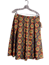 Lularoe Madison Skirt With Pockets Bold Multicolored Geometric Print Siz... - £16.55 GBP