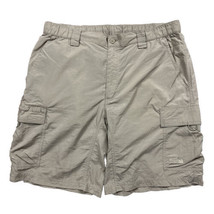 The North Face Shorts Mens Large 34x9&quot; Hiking Tan Flat Front Cargo Stret... - £18.96 GBP