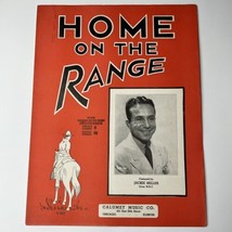 Home On The Range Vintage Sheet Music Jackie Heller Guitar Ukulele 1935 - £6.95 GBP