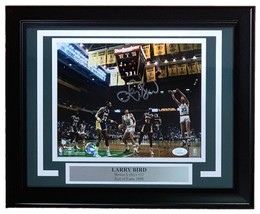Larry Pájaro Firmado Enmarcado 8x10 Boston Celtics Vs Lakers Foto + JSA ITP - £152.61 GBP