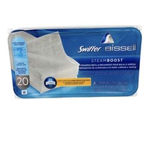 Swiffer Bissell Steamboost Pad Refills 20 Ct NEW SEALED Fresh Scent Open... - £39.36 GBP