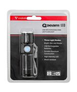 Viatek Q-Beam USB-Rechargeable Mini LED Flashlight,  Lot of 3 Packages NEW - $19.49 CAD