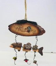 Christmas Ornament Fish Welcome Sign Made Of Resin - $11.87