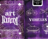 Art of the Patent Vehicles Purple Playing Cards Poker Size Deck USPCC Cu... - $10.88