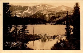 Vintage RPPC-SEVEN Brother&#39;s Lakes &amp; Snow Covered Peaks, Big Horn Mtns. Wy BK56 - £4.66 GBP