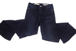 Pilcro Anthropologie Mid-rise Bootcut Denim Jeans Size 26 Dark Wash Stretch - £18.98 GBP