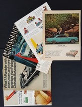 LOT 1962-67 vintage 6pc AMC RAMBLER AMBASSADOR MAGAZINE ADS automobile c... - $48.46