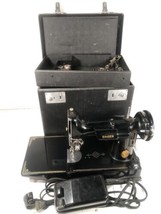 Vintage 1948 Singer Featherweight 221-1 Sewing Machine Ser AH Case Keys ... - £590.29 GBP