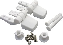 Lasco 14-1039 White Plastic Toilet Seat Hinge With Bolts And Nuts, Top, ... - $60.93