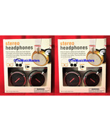 Set of 2 Lightweight Adjustable STEREO HEADPHONES Tablet Phone MP3 Audio... - £17.61 GBP