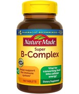 Nature Made Super B Complex w/ Vitamin C, Cellular Energy 140 tablets Ex... - £7.29 GBP