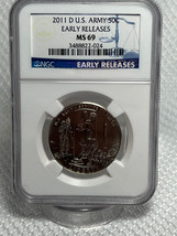 2011 Denver U.S. Army 50 C Early Releases NGC MS 69 - £59.91 GBP