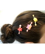 Set of 4 Baby Fun Hair Spring Clip Decoration Yellow Duck Duckie Snap Cu... - $153.45 MXN