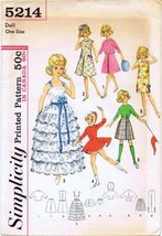 Simplicity 5214 Sewing Pattern Tammy Jan Doll Clothes Wardrobe - £10.03 GBP