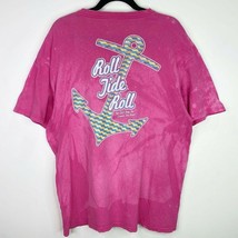 Alabama Roll Tide Roll Anchor Bleach Tie Dye T-Shirt Tee Top Size Large L - $6.92