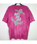 Alabama Roll Tide Roll Anchor Bleach Tie Dye T-Shirt Tee Top Size Large L - £5.51 GBP