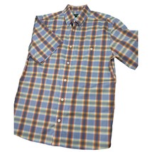 Orvis Men Shirt Madras Short Sleeve Button Up Wrinkle Free Active Fit St... - £27.66 GBP