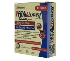 Vega honey uni smart – pleasure enhancer and performance honey sachets - $39.00
