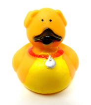 Dog Rubber Duck 2&quot; Yellow Lab Puppy Ducky Blue Collar Squirter Spa Bath ... - £6.67 GBP
