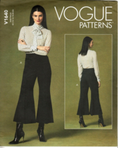 Vogue V1640 Misses 14 to 22 Flared Pants Uncut Sewing Pattern - $22.26