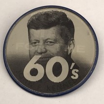 JFK Lenticular Pin Button Vintage The Man For The 60s Political Flicker Kennedy - $19.95