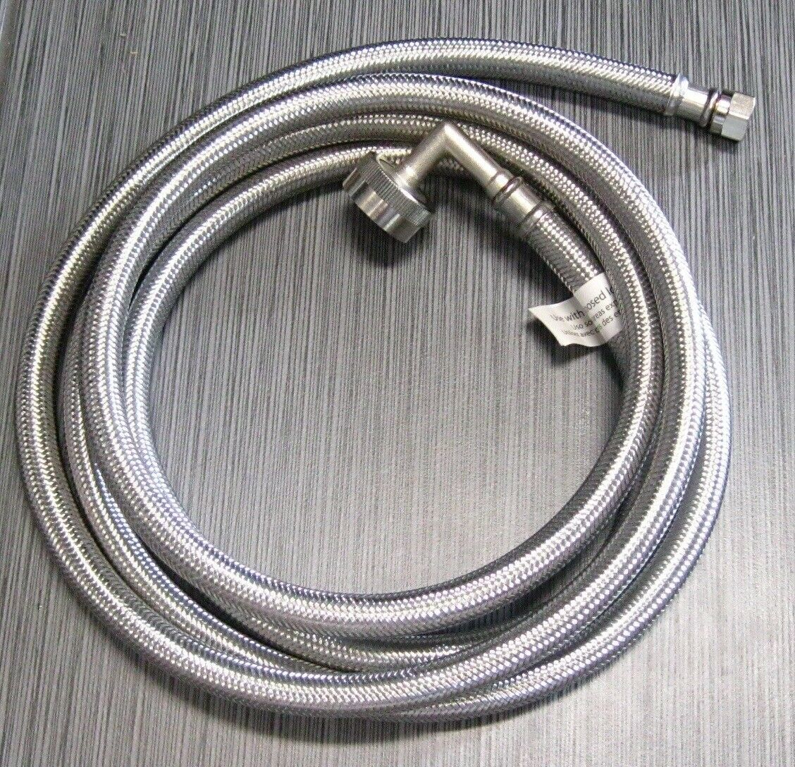 EASTMAN 8-ft 3/8" Compression Inlet 3/4" Hose Thread Outlet Braided Stainless - $14.99