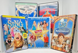 Animation DVD Bundle Lot (5)- Sing, Wreck It Ralph, Ratatouille + More - £9.47 GBP