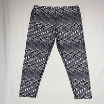 Exercise Leggings Women’s Large Grey Multi Geo Cropped Stretch Active At... - $21.78