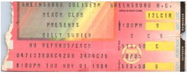 Vintage Billy SQUIER Konzert Ticket November 1 1984 Greensboro North Carolina - £42.41 GBP