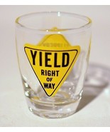 Yield Right of Way, Slippery When Wet Vintage Shot Glass 2 oz - £5.46 GBP