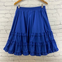 Broomstick Skirt Royal Blue Handmade Layered Hippie Boho - $9.89